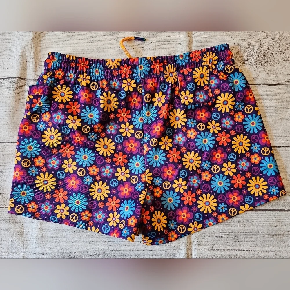 Gay Almanac by Pandatak Size Medium Pride Shorts Festival Zaddy Rave LGBTQ Flora - Picture 5 of 8